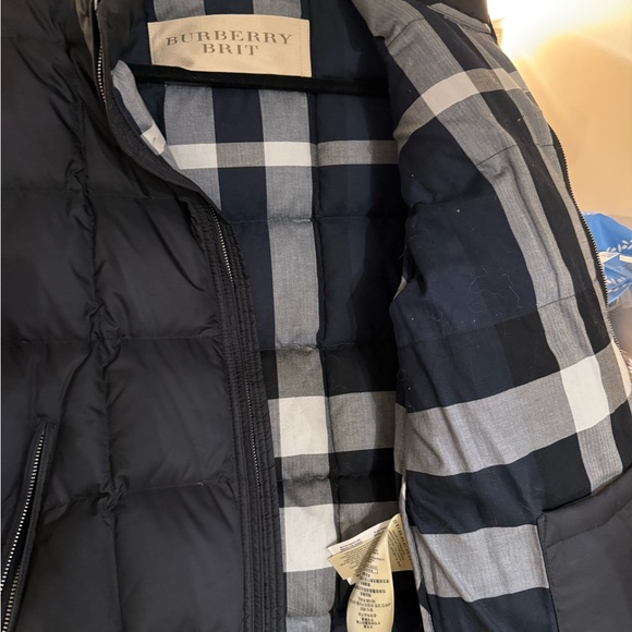 Burberry Men's Dark Blue Puffer Jacket - Picture 6 of 7